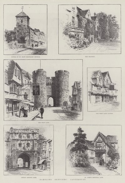 Croquis de Canterbury - Alfred Robert Quinton